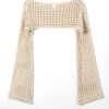 Crochet Knit Hollow Out Crop Top