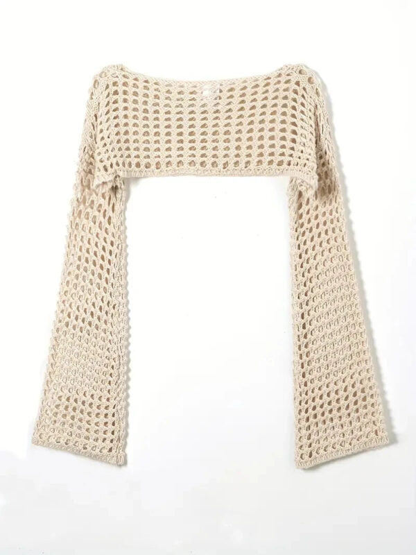 Crochet Knit Hollow Out Crop Top